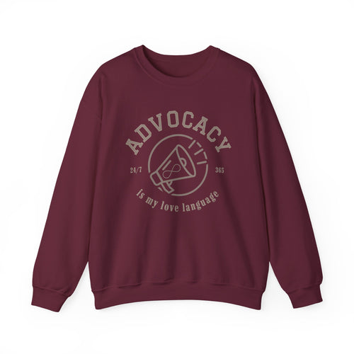 Advocacy Love Language Unisex Crewneck Sweatshirt