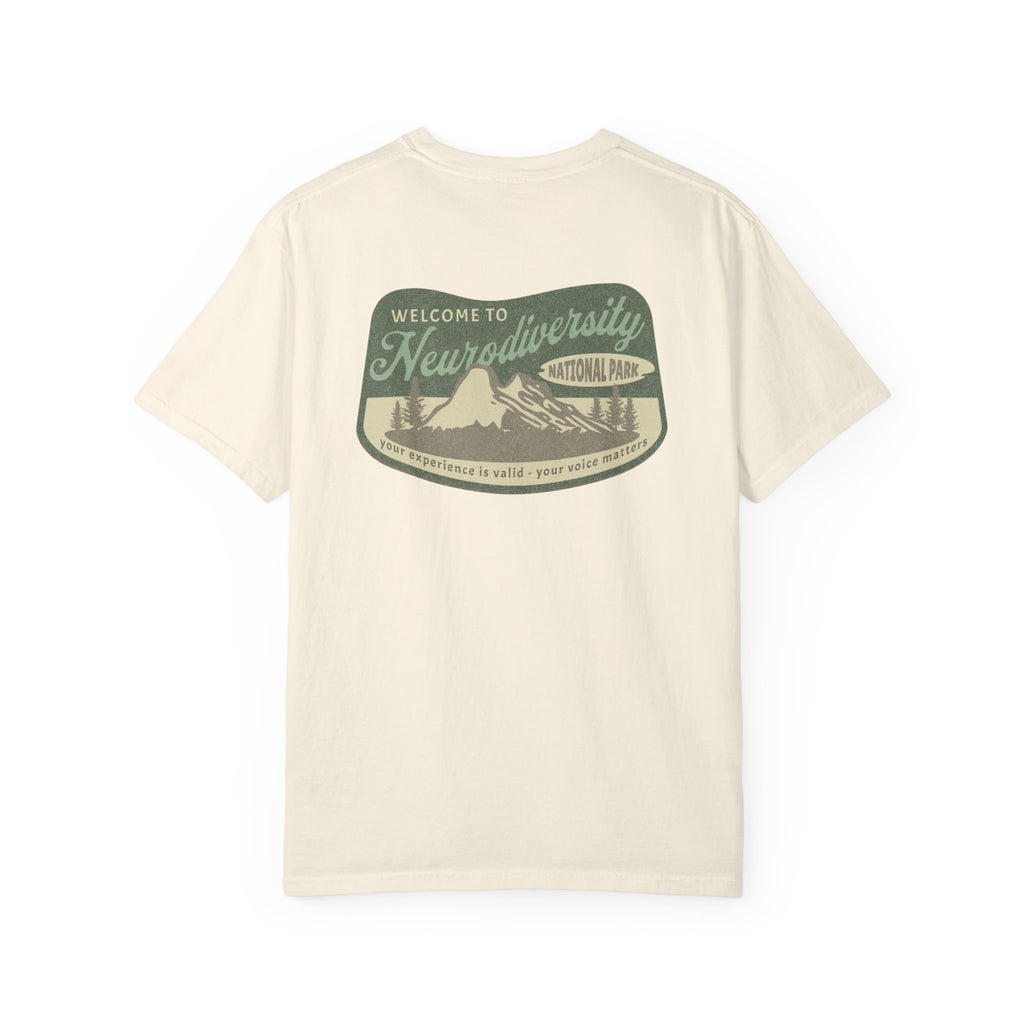 Neurodiversity National Park Unisex Garment-Dyed T-shirt
