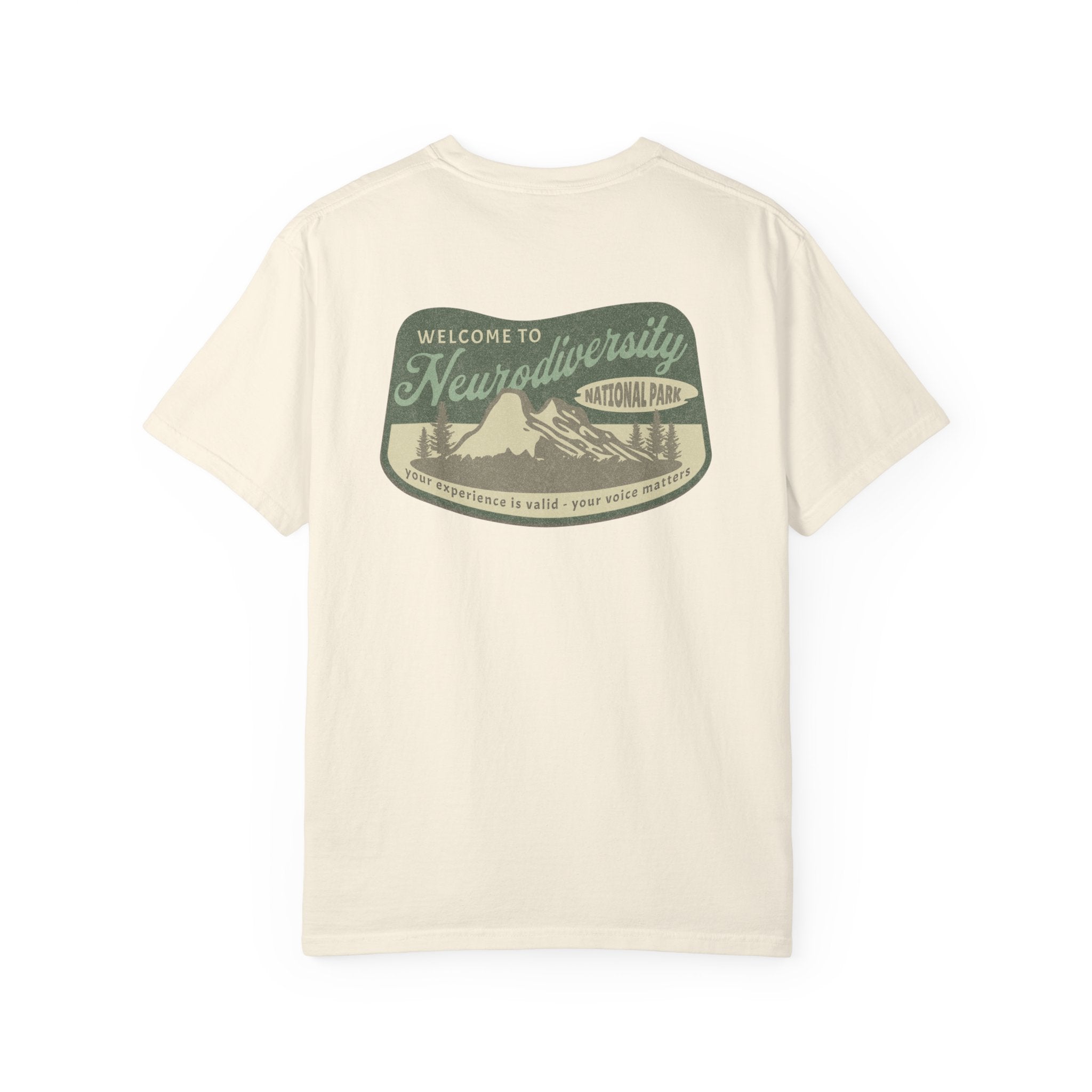 Neurodiversity National Park Unisex Garment-Dyed T-shirt