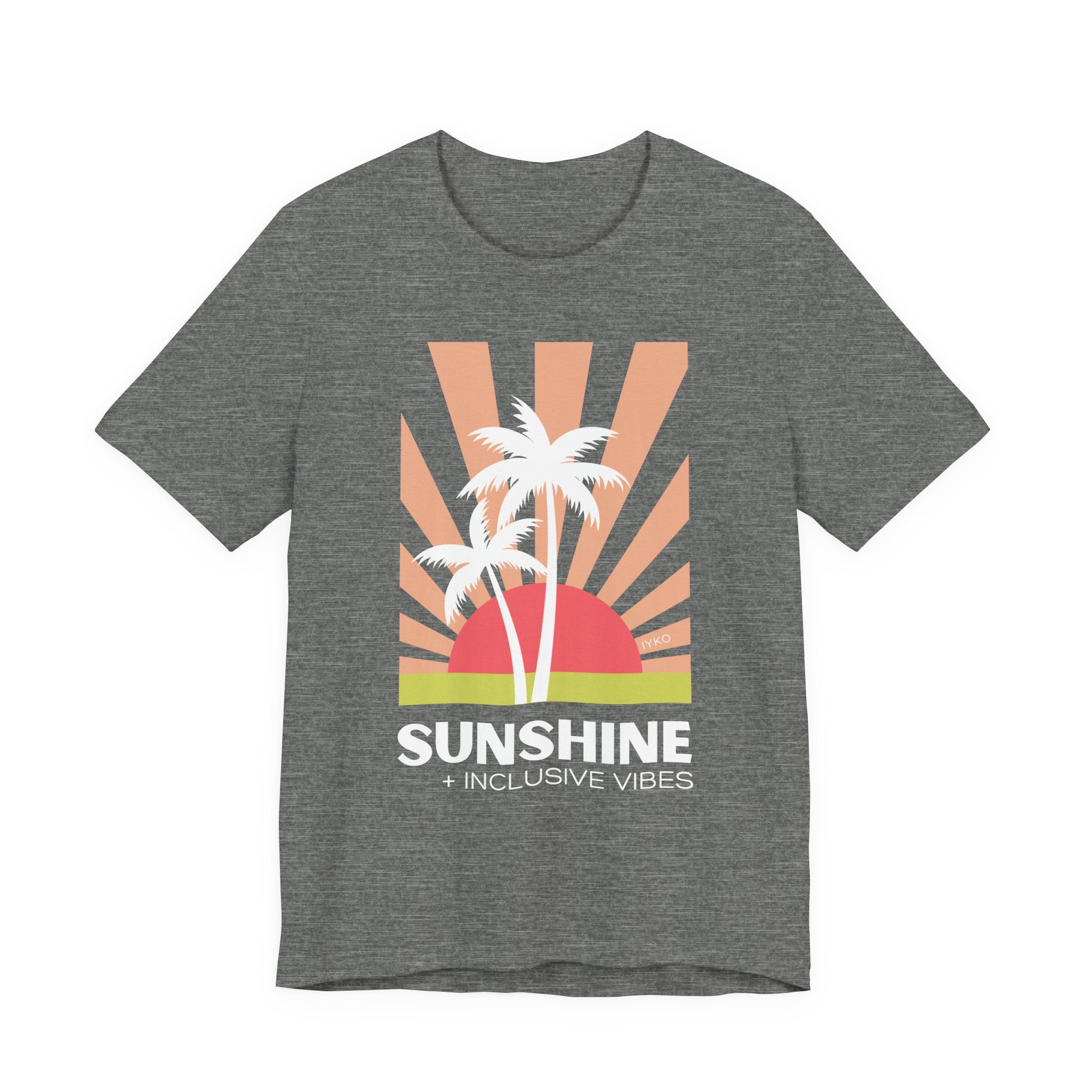 Sunshine and Inclusive Vibes Unisex Jersey Short Sleeve Tee