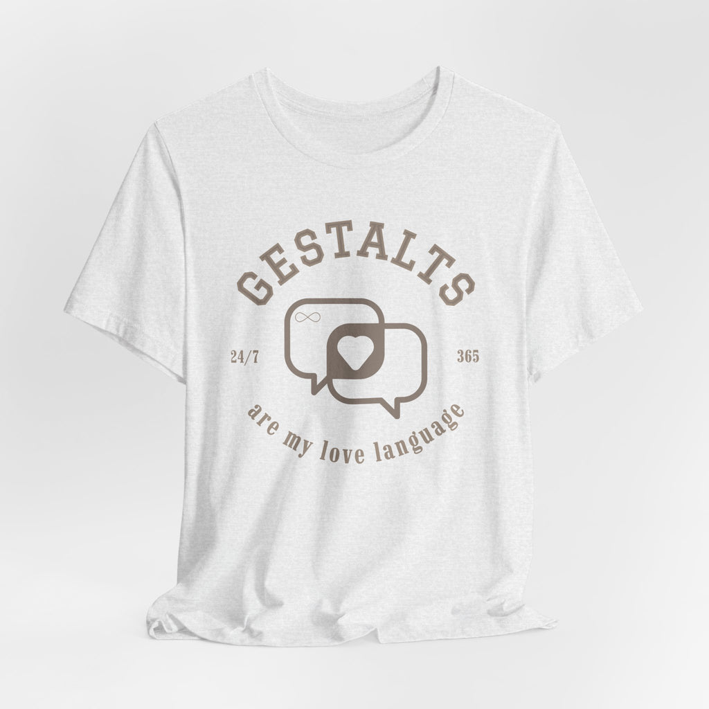 Gestalts Love Language Unisex Jersey Short Sleeve Tee