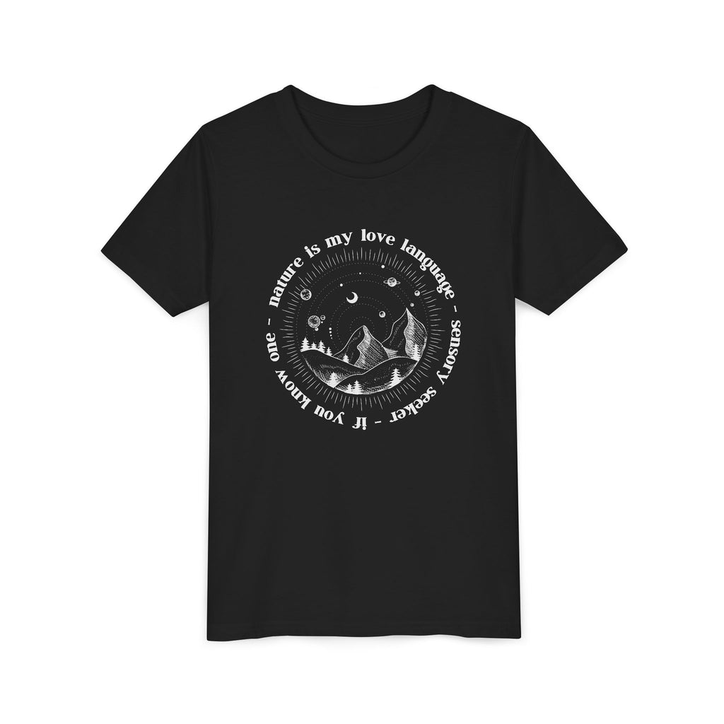Nature Is My Love Language Youth Short Sleeve Tee