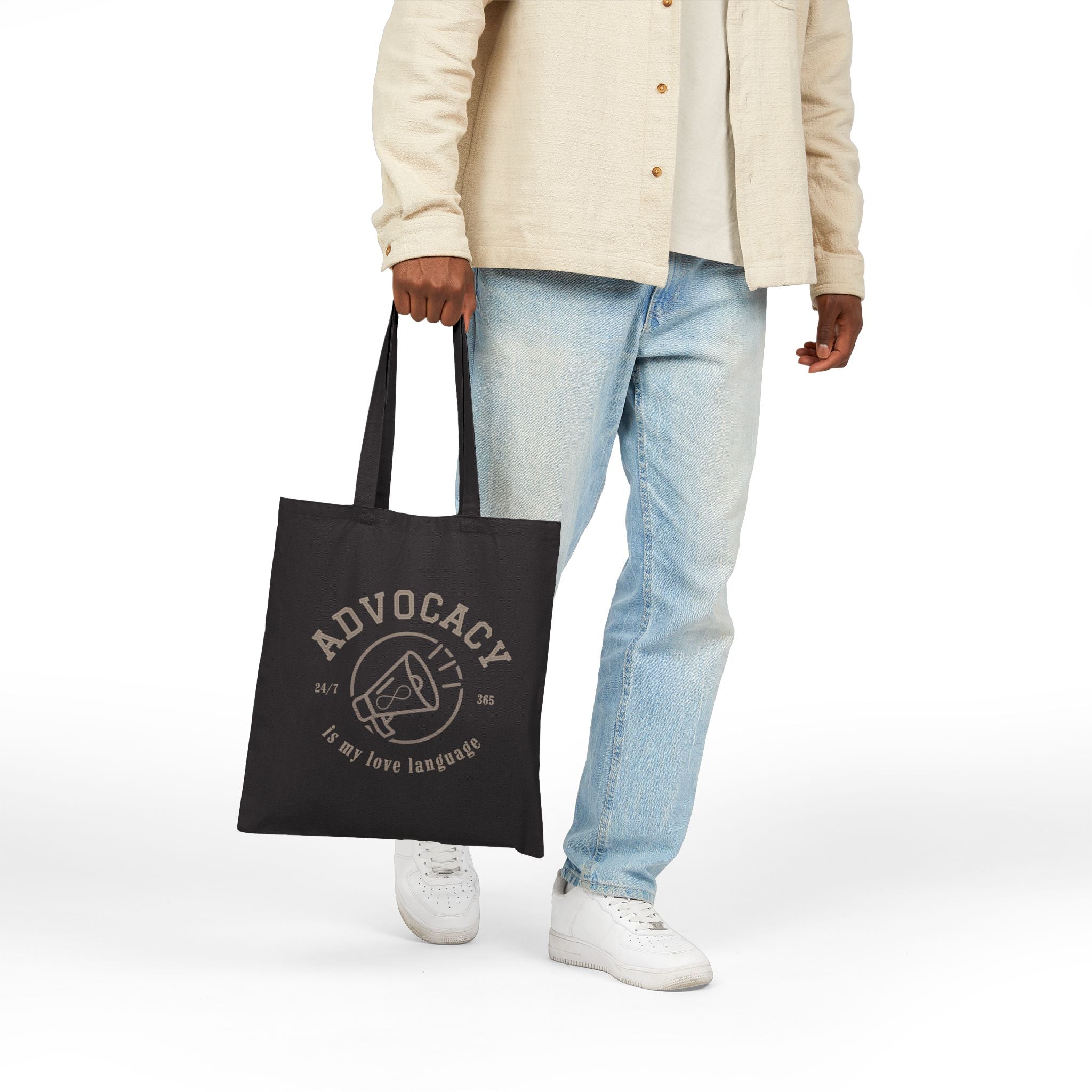 Advocacy Love Language Cotton Canvas Tote Bag
