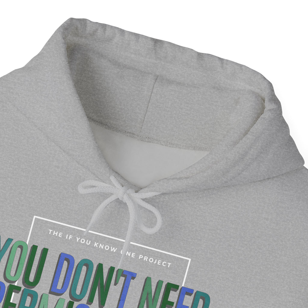 You Don't Need Permission To Exist Outside The Box Unisex Heavy Blend™ Hooded Sweatshirt