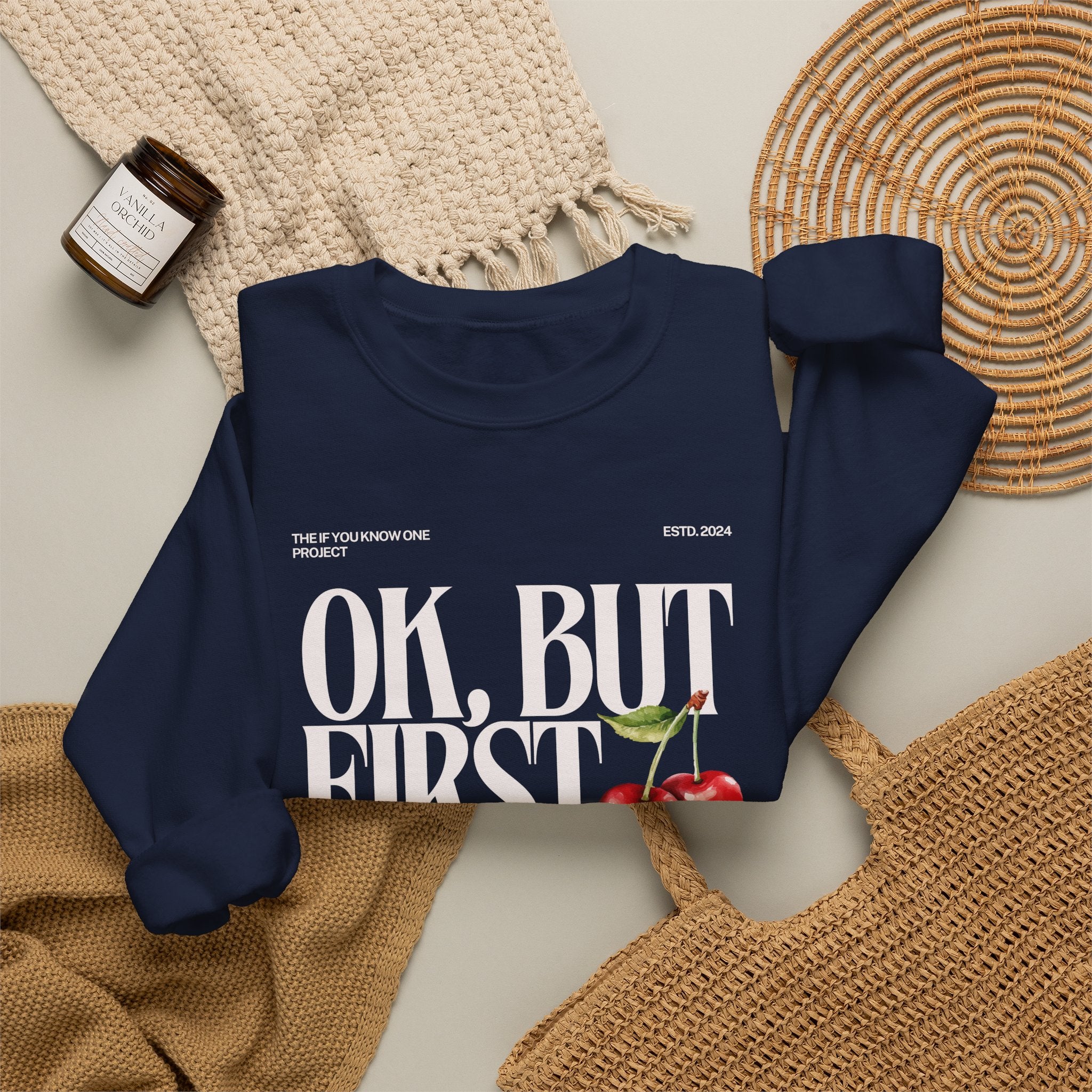 OK But First Inclusion Unisex Crewneck Sweatshirt