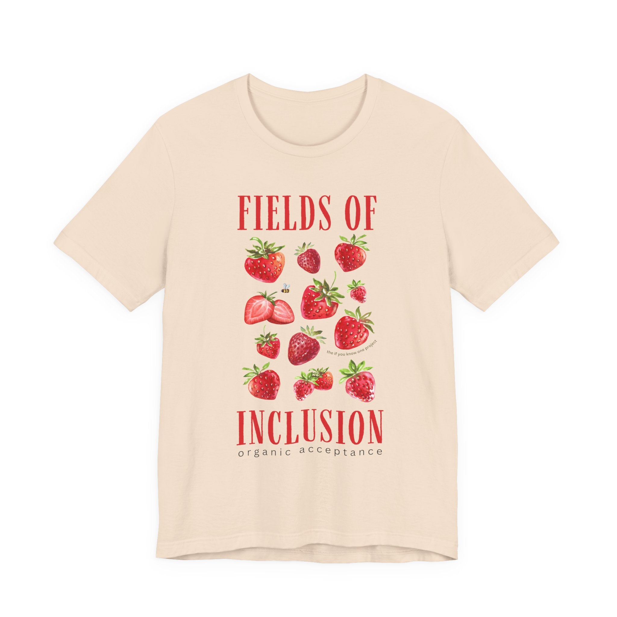 Fields of Inclusion Strawberry Unisex Jersey Short Sleeve Tee