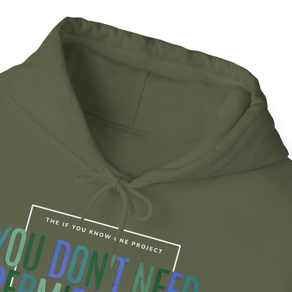 You Don't Need Permission To Exist Outside The Box Unisex Heavy Blend™ Hooded Sweatshirt