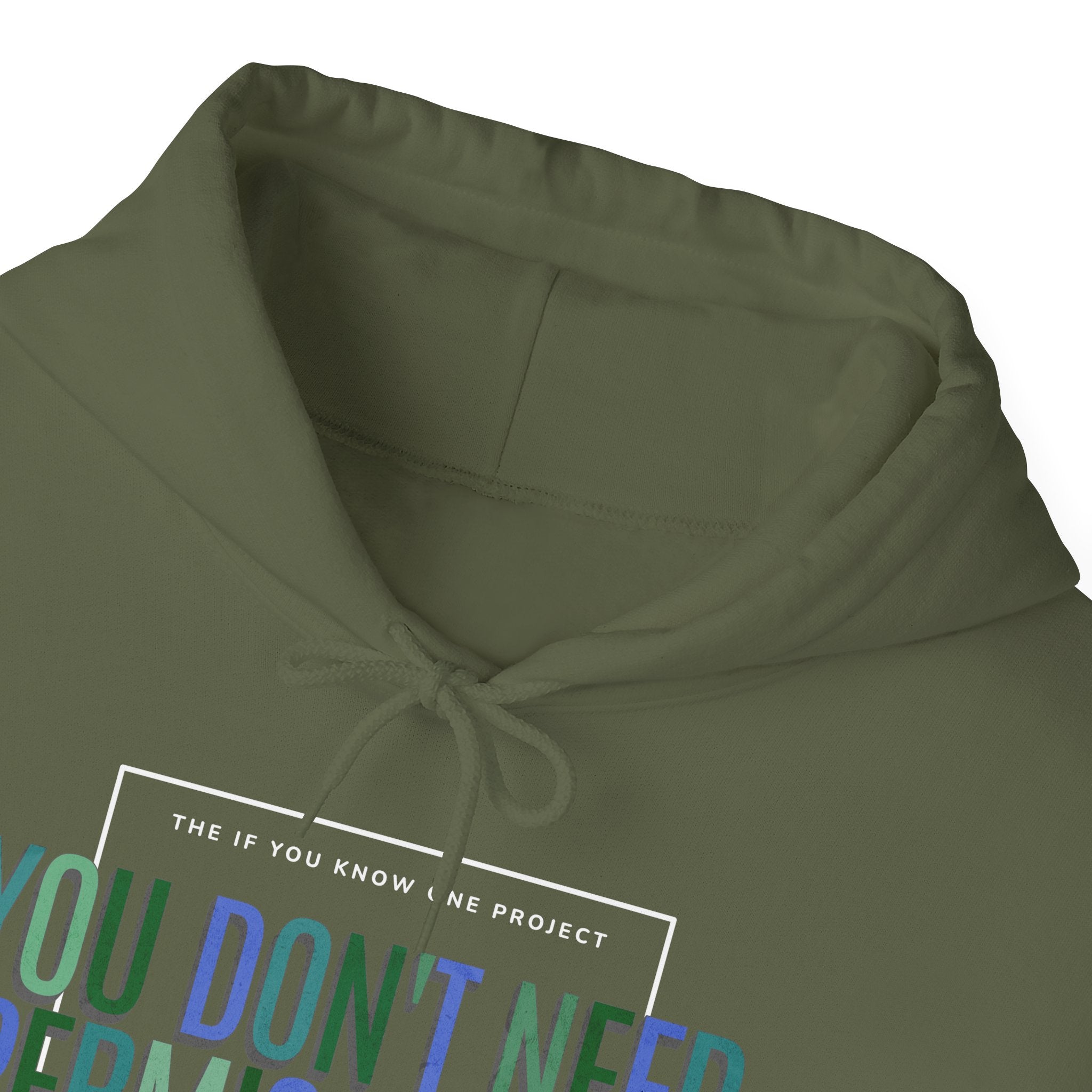 You Don't Need Permission To Exist Outside The Box Unisex Heavy Blend™ Hooded Sweatshirt