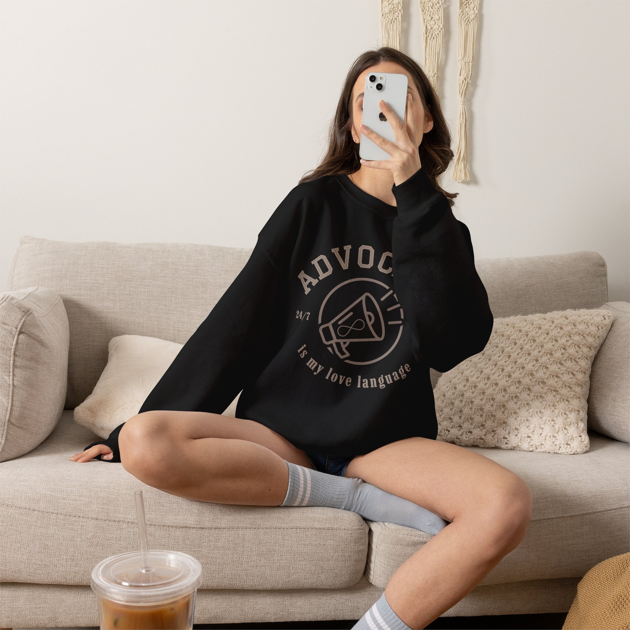 Advocacy Love Language Unisex Crewneck Sweatshirt