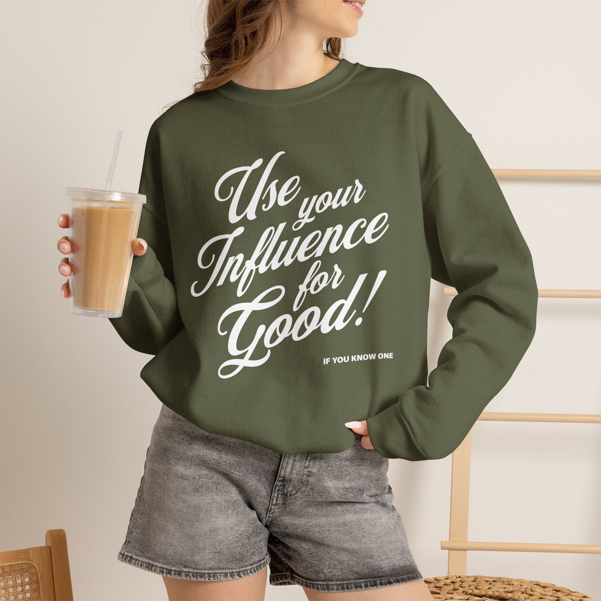 Use Your Influence For Good Unisex Heavy Blend™ Crewneck Sweatshirt