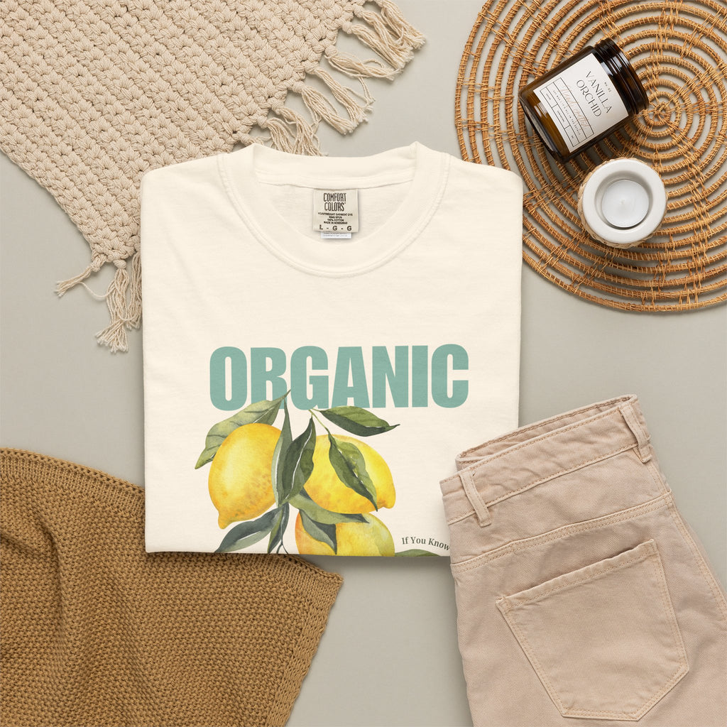 Organic Acceptance Lemon Unisex Garment-Dyed T-shirt