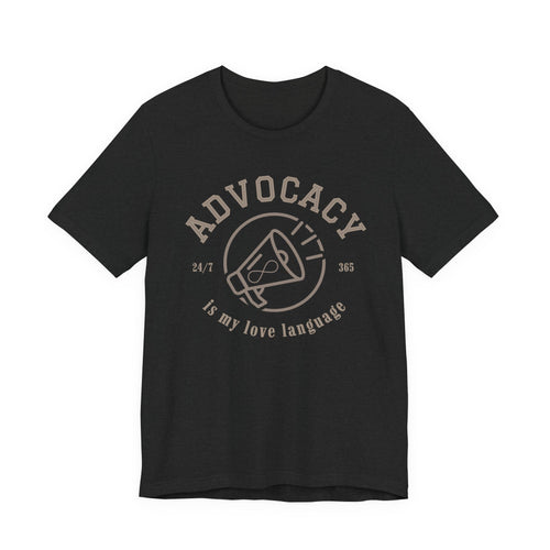 Advocacy Love Language Unisex Jersey Short Sleeve Tee