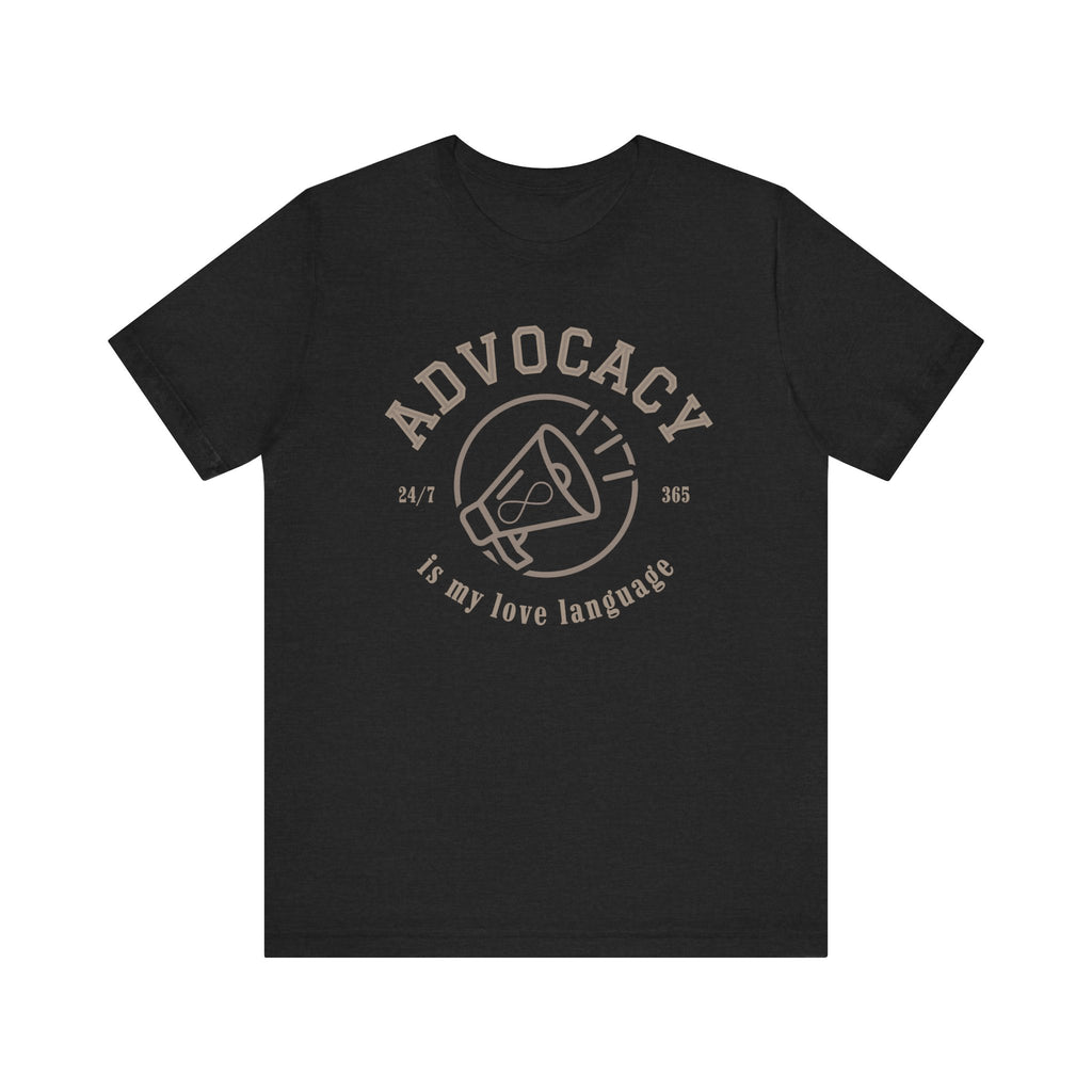 Advocacy Love Language Unisex Jersey Short Sleeve Tee