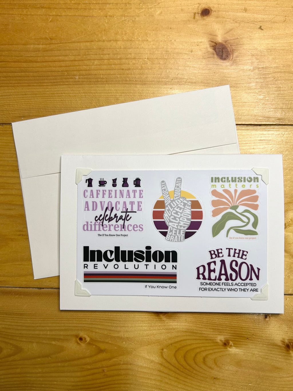 Sticker Sheet Blank Greeting Card