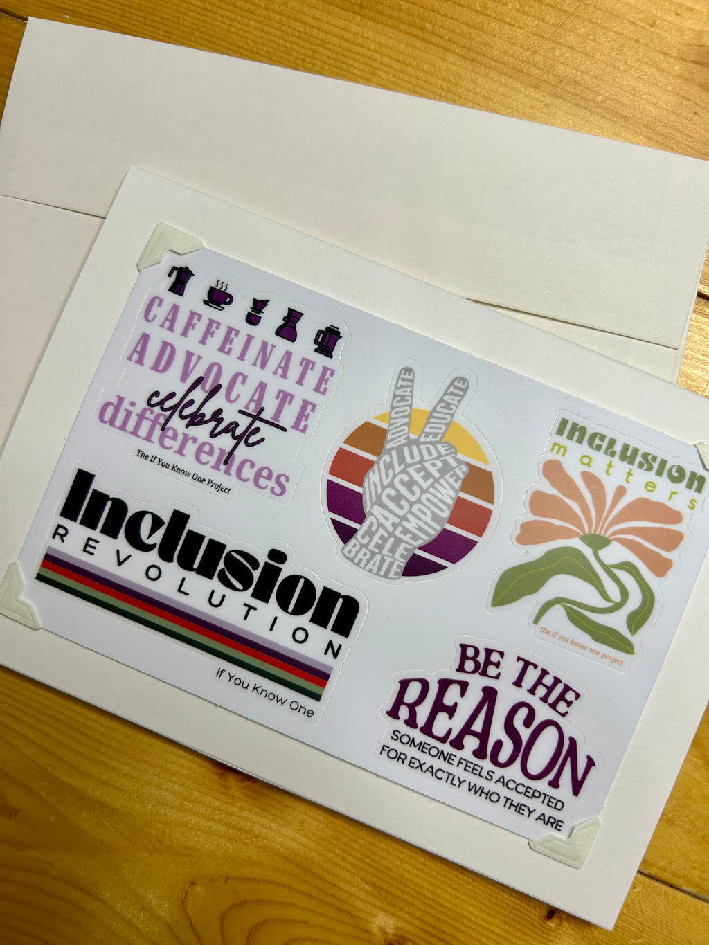 Sticker Sheet Blank Greeting Card