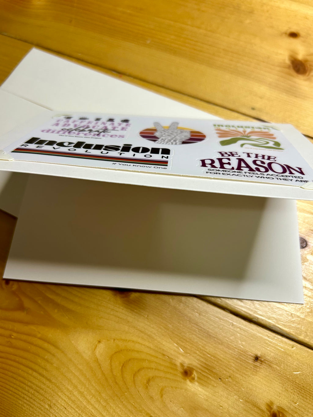 Sticker Sheet Blank Greeting Card