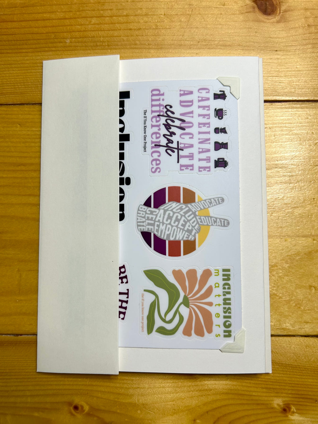 Sticker Sheet Blank Greeting Card